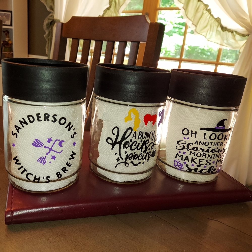 Hocus Pocus glass canisters set